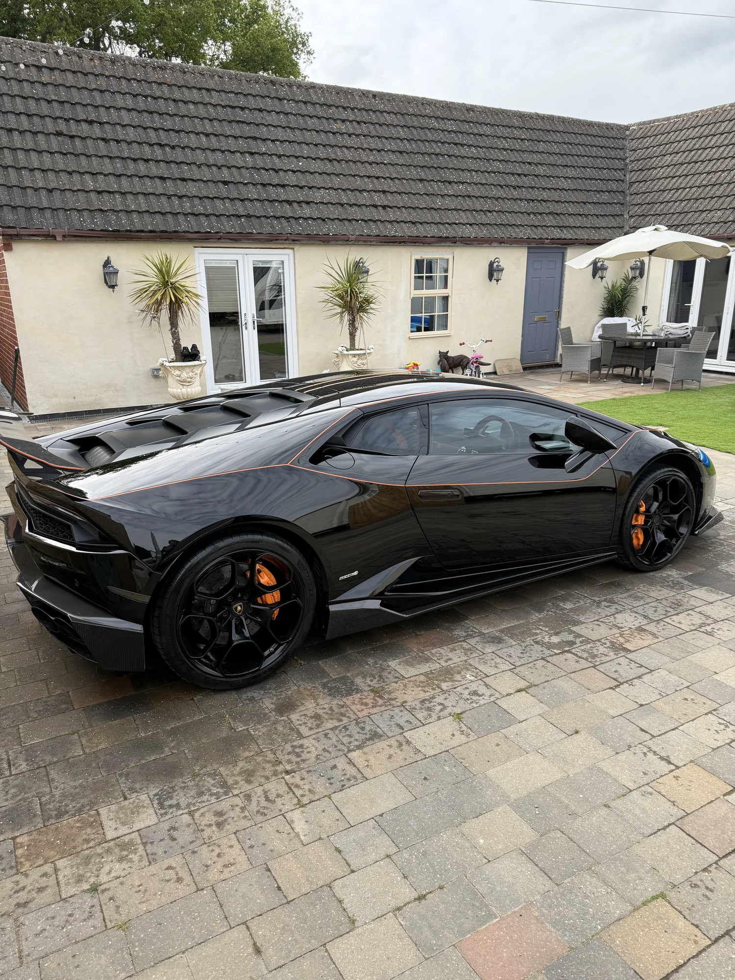 Polished black Lamborghini